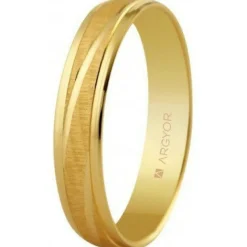 Argyor Bague<Alliance Mixte 5140329 4mm - Or 375/1000