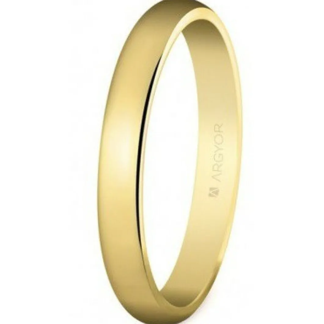 Argyor Bague<Alliance Mixte 50306 3mm - Or 750/1000