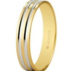 Argyor Bague<Alliance Mixte 5140210R 4mm - Or 750/1000