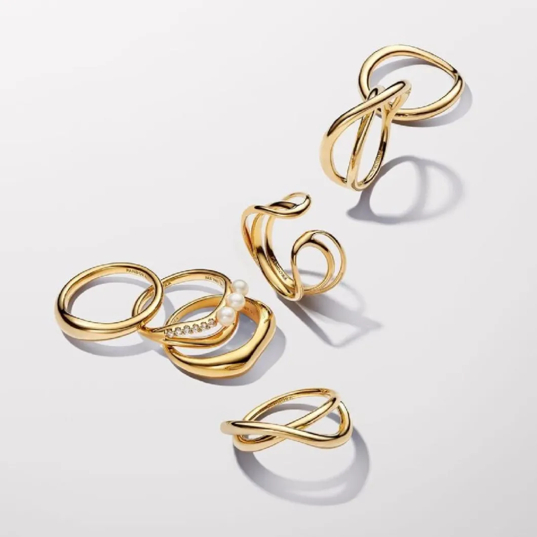 Pandora Bague<Anneau de Forme Organique Doré