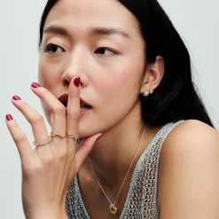 Pandora Bague<Anneau Jaune Vague Poli