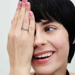 Pandora Bague<Anneau Vague Entrelacs Scintillant