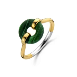 Ti Sento Bague<Bague anneau Vert femme 12236MA Doré