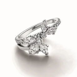 Pandora Bague<Bague Asymétrique Herbier Scintillant - Timeless