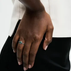 Pandora Bague<Bague Cercles de l’Éternité Verte