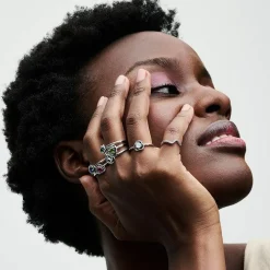 Pandora Bague<Bague Cercles de l’Éternité Bleue