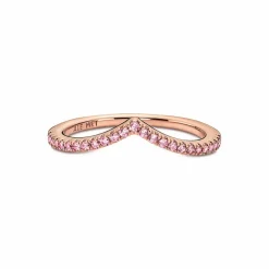 Pandora Bague<Bague Chevron Rose Timeless - Rose gold