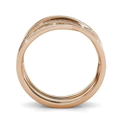 MYC-Paris Bague<Bague Criss Cross Finition Or Rose