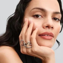 Pandora Bague<Bague Cœur Organique Argent