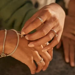 Pandora Bague<Bague deux cœurs scintillants Moments