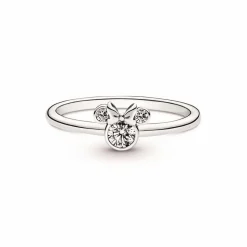 Pandora Bague<Bague Disney x Tête de Minnie - Argent
