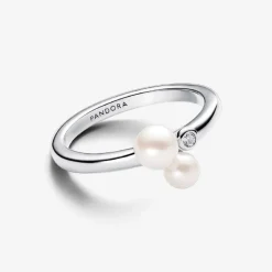 Pandora Bague<Bague Duo de Perles de Culture Argent 193156C01