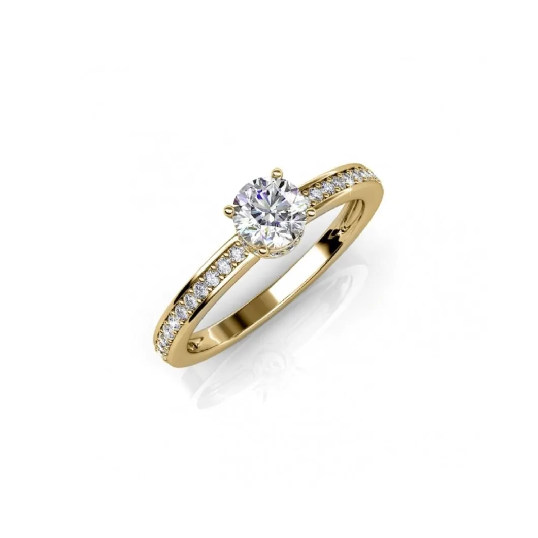 MYC-Paris Bague<Bague Elise DR0346-G - Doré Et Cristal