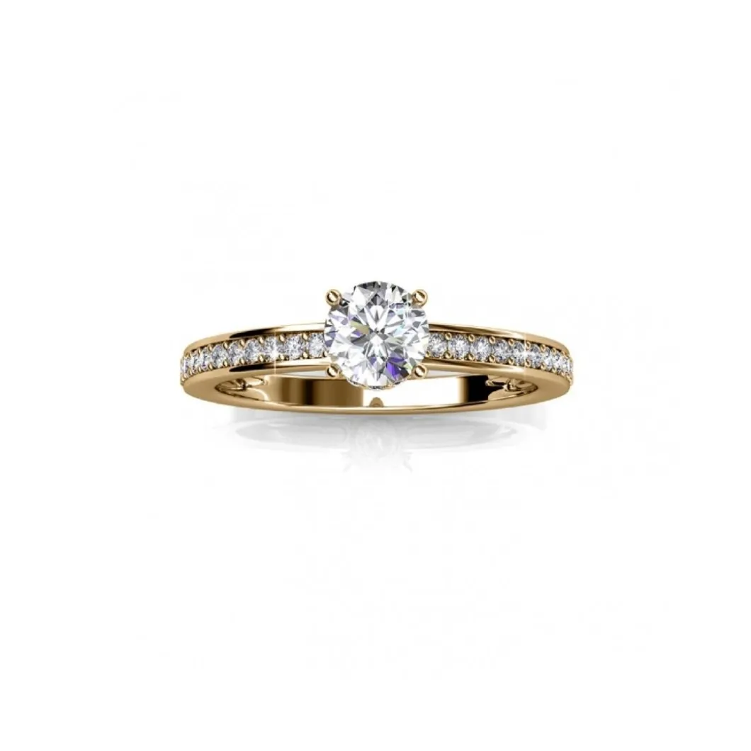MYC-Paris Bague<Bague Elise DR0346-G - Doré Et Cristal