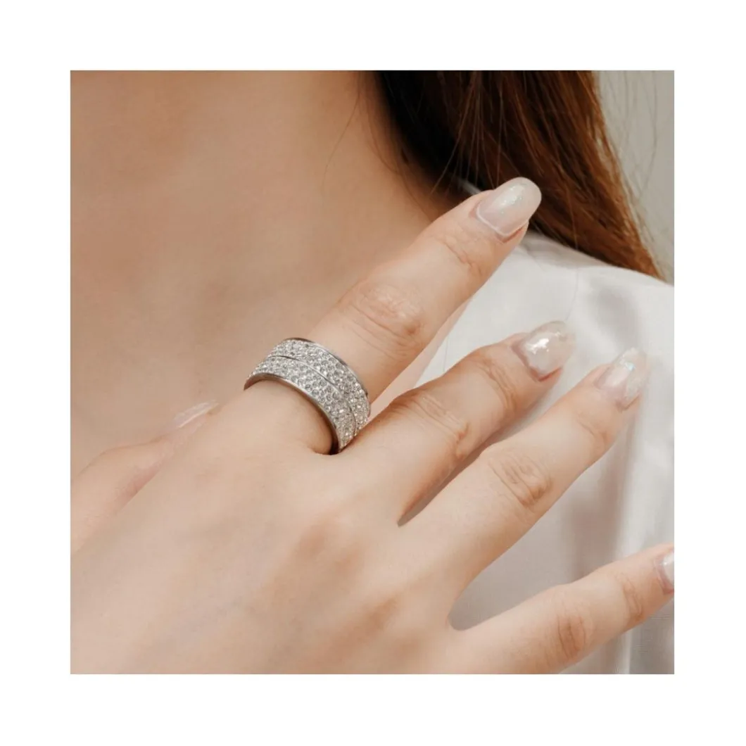 Myc-Paris Bague<Bague Elodie - Argenté et cristal