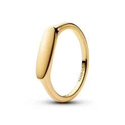 Pandora Bague<Bague en métal doré à l’or fin 585/1000, personnalisable par gravure
