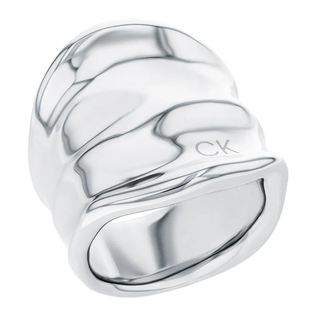Calvin Klein Bijoux Bague<Bague femme Calvin Klein Elemental - 35000645 Acier Argent