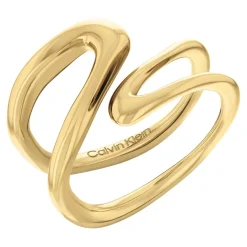 Calvin Klein Bijoux Bague<Bague femme Ck Statement Links - 35000752 Acier Doré