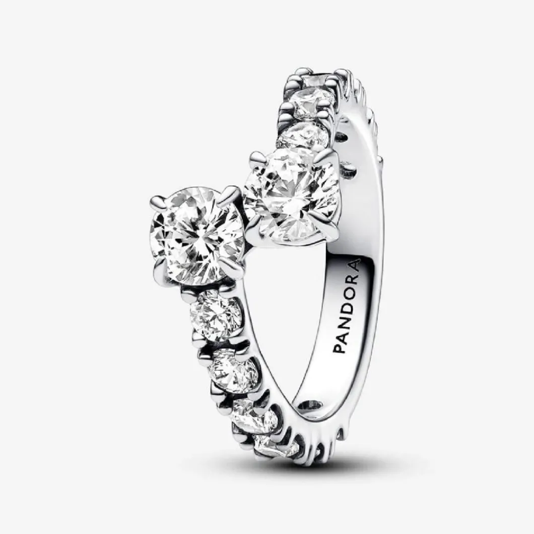 Pandora Bague<Bague Femme en argent sterling avec zircons Timeless