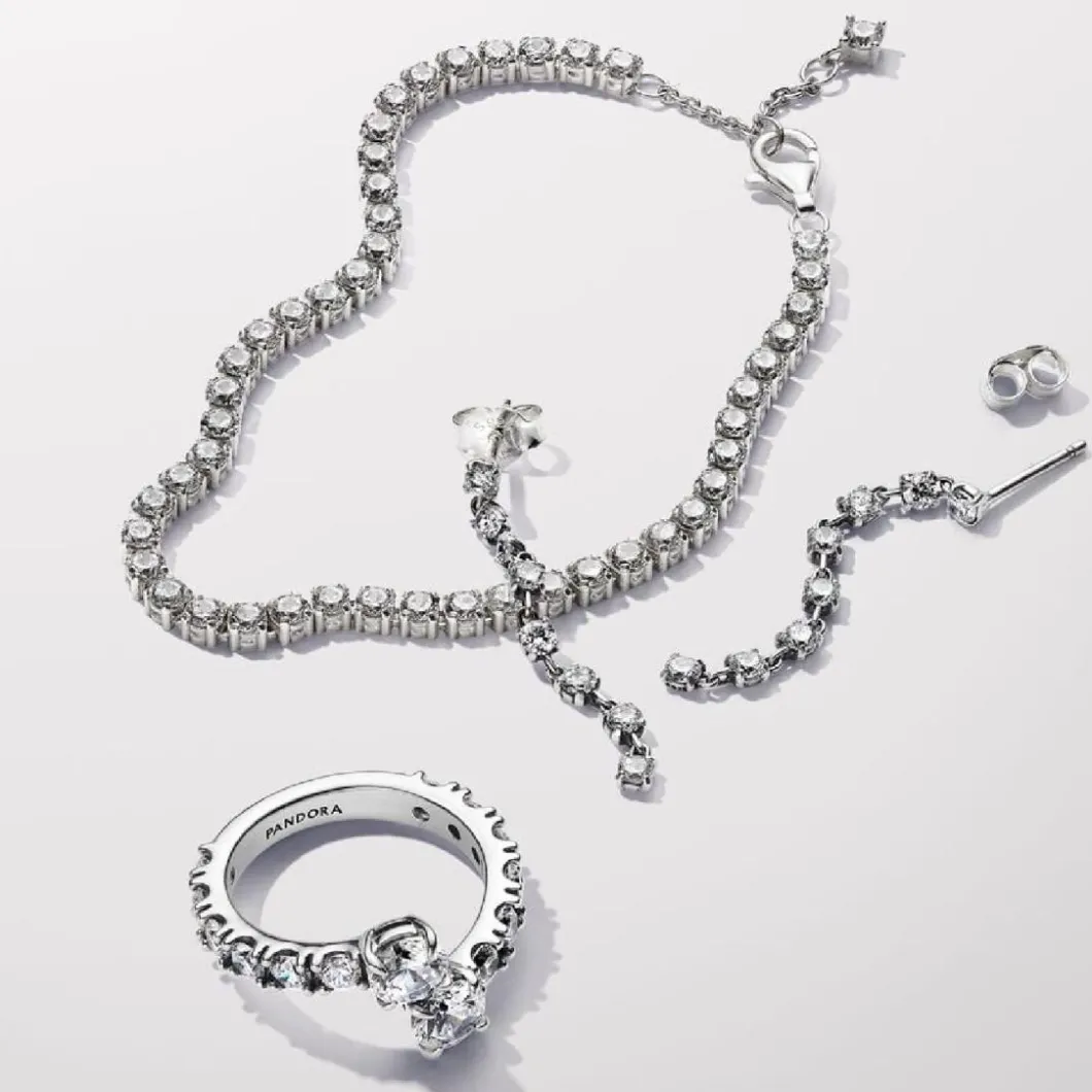 Pandora Bague<Bague Femme en argent sterling avec zircons Timeless