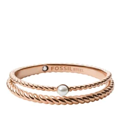 Fossil Bijoux Bague<Bague femme - JF03656791 Acier Doré Rose