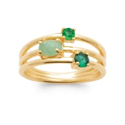 Maison de la Bijouterie Bague<Bague femme YUWZU50 Plaqué or Oxyde de Zirconium