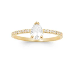Maison de la Bijouterie Bague<Bague femme YUWY6Z0 Plaqué or Oxyde de Zirconium