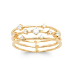 Maison de la Bijouterie Bague<Bague femme YUW0YZ0 Plaqué or Oxyde de Zirconium