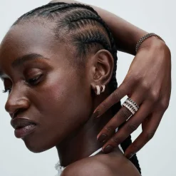 Pandora Bague<Bague femme métal doré à l'or fin avec cristal Timeless