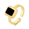 Pixies Bijoux Bague<bague femme - PRA0001-1BKO Acier Noir