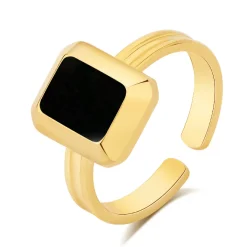 Pixies Bijoux Bague<bague femme - PRA0001-1BKO Acier Noir