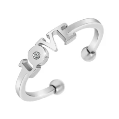 So Charm Bijoux Bague<Bague Femme So Charm - BD4109- - Bague Femme Love Argent
