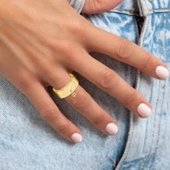 So Charm Bijoux Bague<Bague Femme So Charm - BD1839-DORE-DIAMANT - Bague Femme Dorée