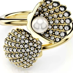 Swarovski Bague<Bague femme Idyllia F Shell Double - 568395 doré