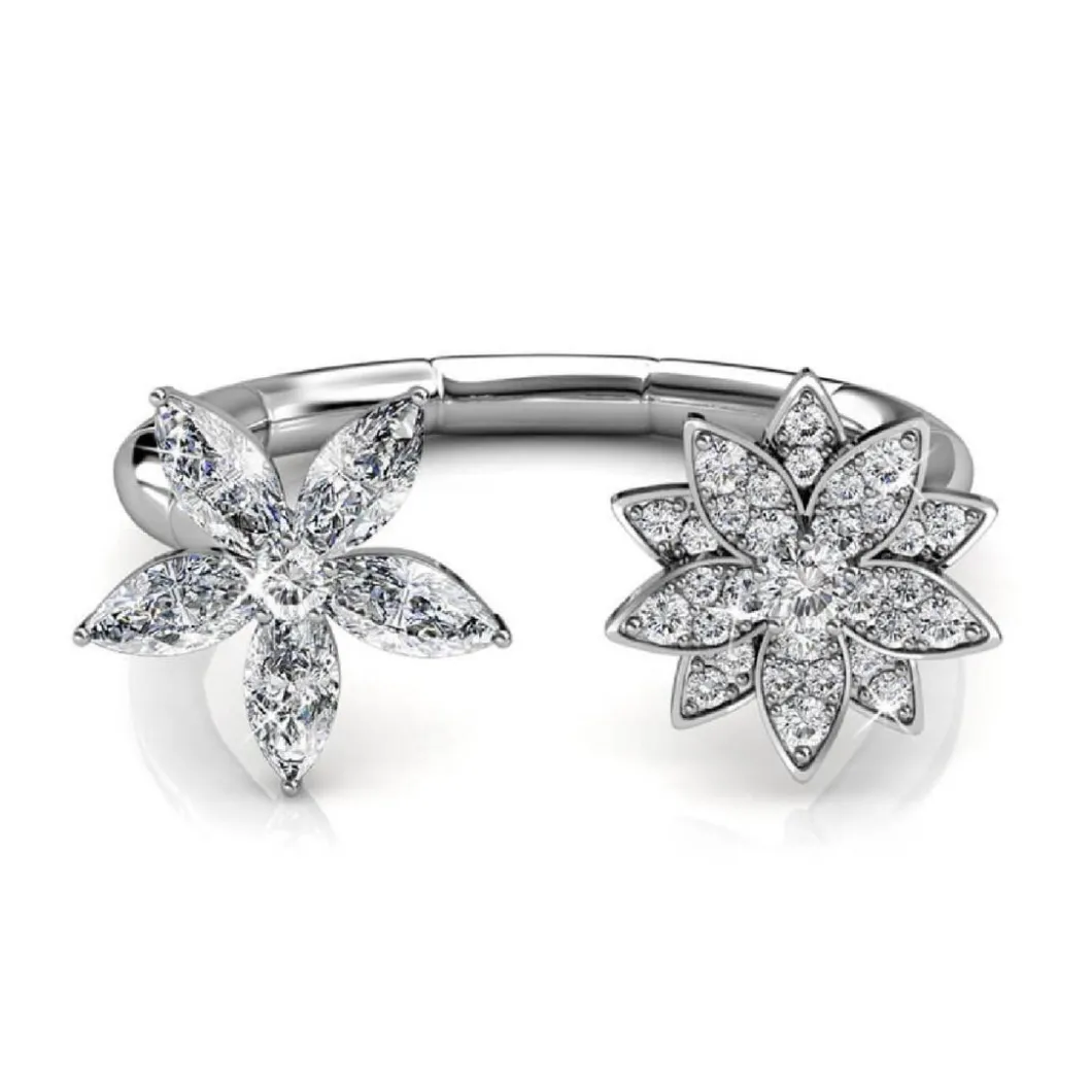 MYC-Paris Bague<Bague Fraternal Bloom DR0014-S - Argenté Et Cristal