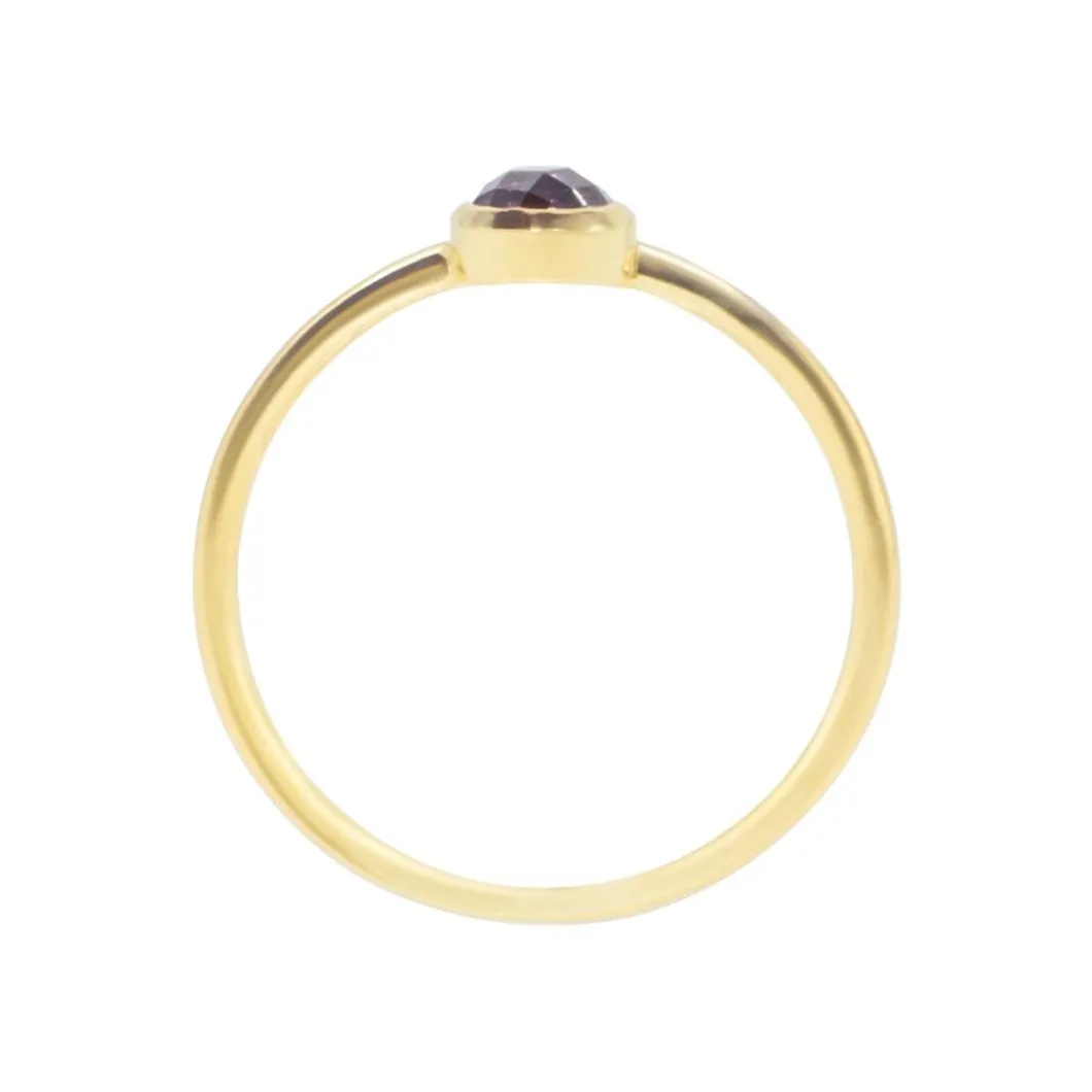 Sloya Bague<Bague Gemia En Pierre Améthyste Plaqué Or Violet