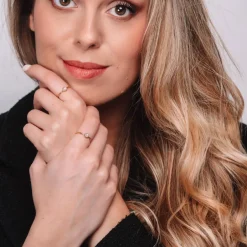 Sloya Bague<Bague Gemia En Pierre De Lune Plaqué Or Blanc