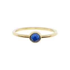 Sloya Bague<Bague Gemia En Pierre Lapis-Lazuli Plaqué Or Bleu
