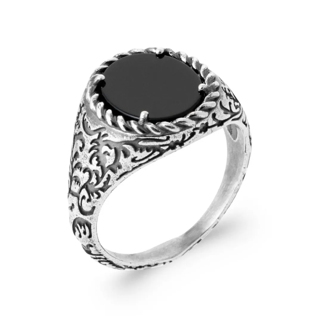 Maison de la Bijouterie Bague<Bague homme ZU4300W Argent Agate