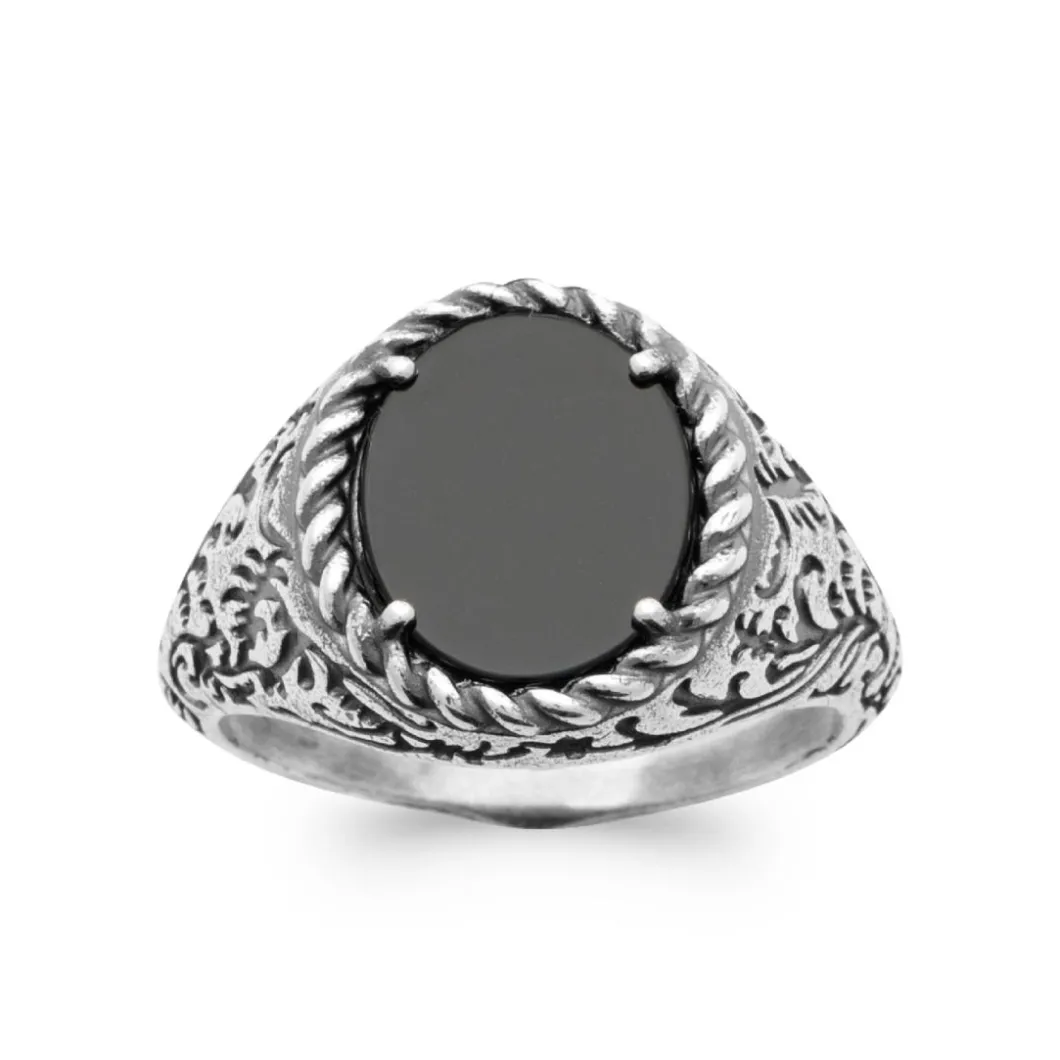 Maison de la Bijouterie Bague<Bague homme ZU4300W Argent Agate