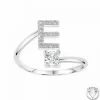 Athème Bague<Bague initiale E Femme B2804-E - Métal Argent