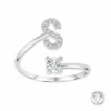 Athème Bague<Bague Initiale S Femme B2804-S - Métal Argent