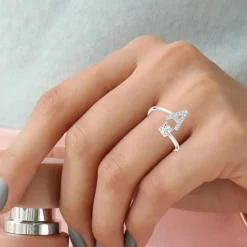 Athème Bague<Bague Intiale A Femme B2804-A - Métal Argent