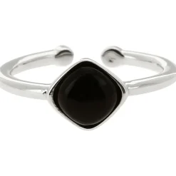 Kosma Paris Bague<Bague Kosma Ella BRSL0438- - Métal é & Onyx Noir Femme Argent