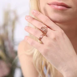 Kosma Paris Bague<Bague - Collection Mia & Quartz Rose Doré rose