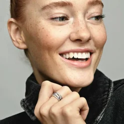 Pandora Bague<Bague lignes brillantes et scintillantes Timeless