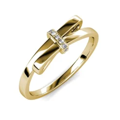 MYC-Paris Bague<Bague Luminous Bow DR0036-G - Doré Et Cristal