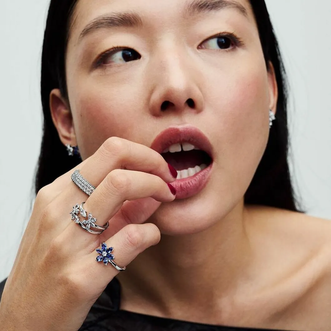 Pandora Bague<Bague Ouverte Herbier Scintillant - Timeless