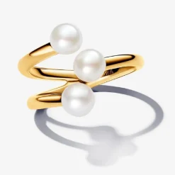 Pandora Bague<Bague Ouverte Perles de Culture