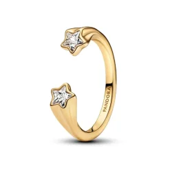Pandora Bague<Bague Ouverte Étoiles Filantes Dorée